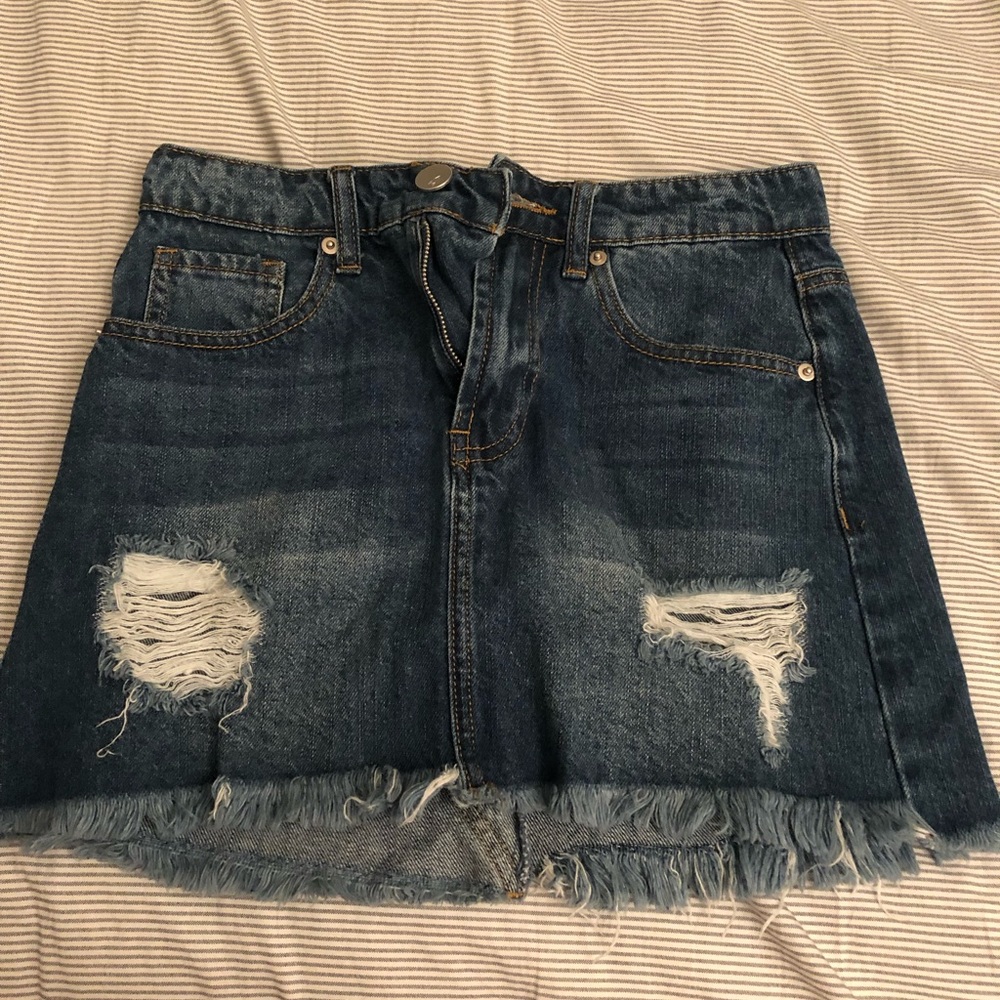 Ashley Mason Mini Denim Skirt